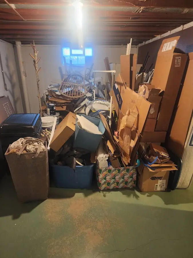 Roll-off dumpster container at job site for Construction Dumpster Rental in South Run